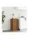 Vidaxl Universalschublade Artisan Eiche Holzwerkstoff 40x41x77,5cm 1 Stück Braun