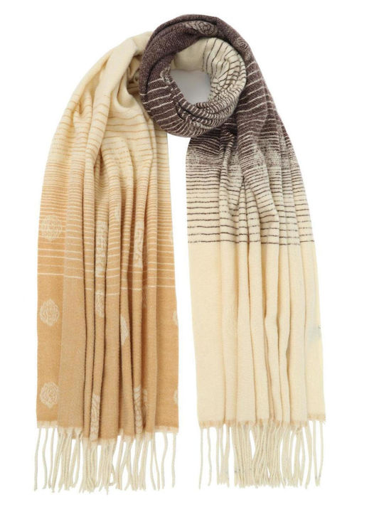 Doca Women's Wool Scarf Beige