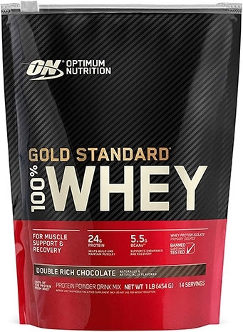 Optimum Nutrition Gold Standard 100% Whey Proteină din Zer cu Aromă de Banană 454gr