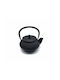 HS Aqua Emaille Teekanne Schwarz 350ml
