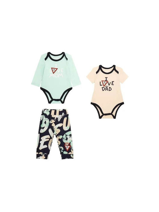 Guess Ls Body Baby Bodysuit Set Multicolour