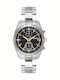 Breeze Women's Watch 38mm Chronograph Battery with Silver Stainless Steel Bracelet