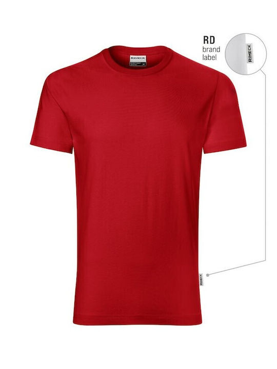 Rimeck Men's Short Sleeve Promotional T-Shirt Red