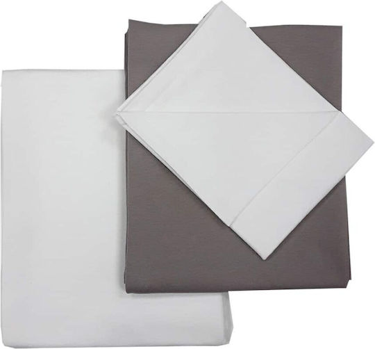 Queen Mother Single Set Beboulino White Coffee 100x180cm