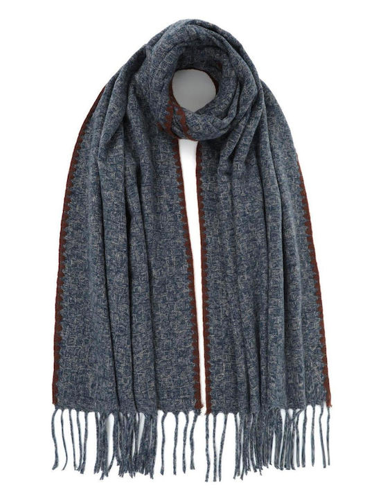 Doca Women's Wool Scarf Blue