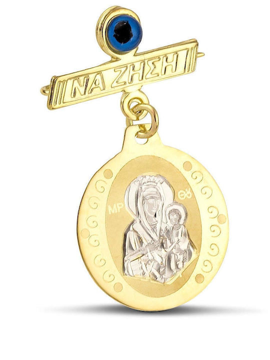 Themelidis Jewels Kinder Sicherheitsnadel aus Gold 14K