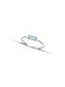 Themelidis Jewels Γυναικείο Δαχτυλίδι με Ζιργκόν από Λευκόχρυσο 14Κ