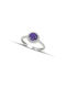 Themelidis Jewels Ring with Zircon made of White gold 14K