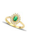 Themelidis Jewels Γυναικείο Δαχτυλίδι με Ζιργκόν από Χρυσό 14Κ