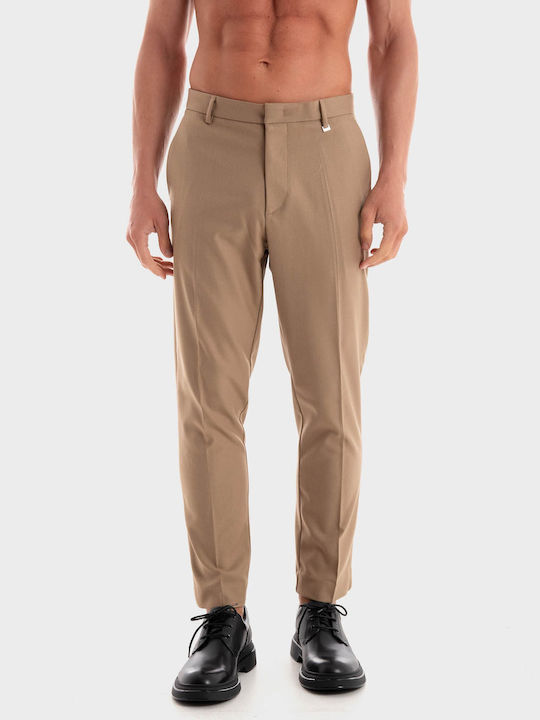 I'm Brian Men's Trousers in Slim Fit Beige