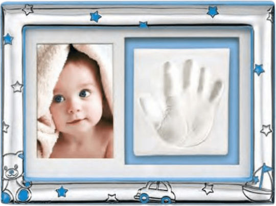 Themelidis Jewels Baby Imprint Frame made of Wood for Boy