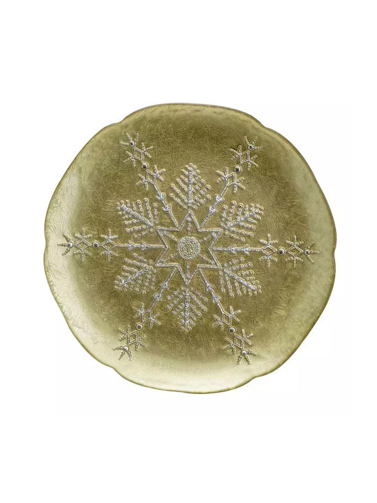 HFA Christmas Platter Gold 1pcs