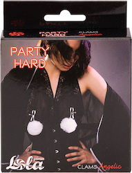 Lola Games Nipple Clamps in White Color