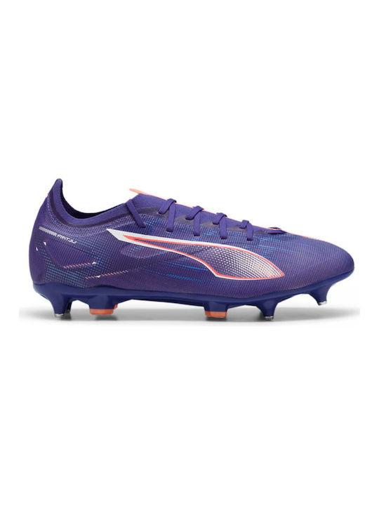 Puma 5 Match MxSG Low Football Shoes with Cleats Purple