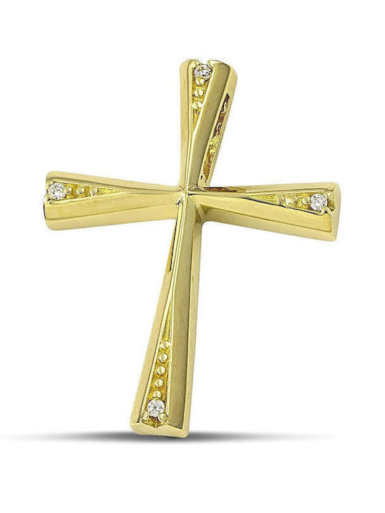 Themelidis Jewels Γυναικείος Χρυσός Σταυρός 14Κ χωρίς Αλυσίδα