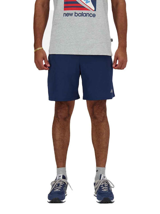 New Balance Αθλητική Ανδρική Βερμούδα Μπλε