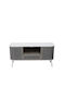 Stand TV Metalic Gri Alb L115xA37xÎ58cm