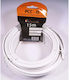 Cablu Coaxial Antenă TV Libox RG6U 15 M Alb