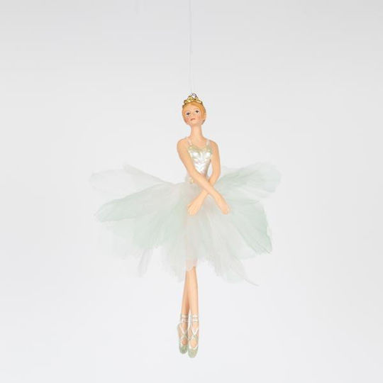 Hängendes Ballerina Ornament Kunststoff Grün