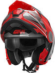 Givi X27 Tourer Flip-Up Helmet with Pinlock and Sun Visor ECE 22.06 1790gr Matt Black/Light Blue