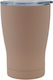 Stainless Steel Thermos Bottle Pink Matte Soft Touch 370ml Ankor