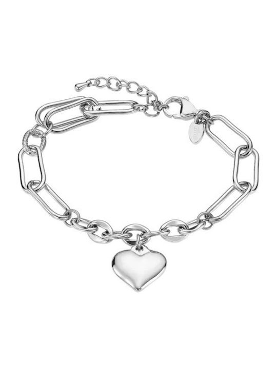 Lotus Watches Bracelet Chain with design Heart made of Steel