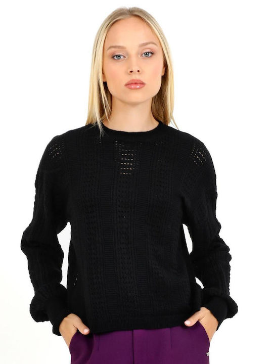 Doca Damen Pullover Black