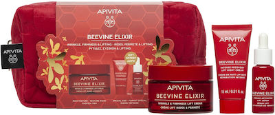 Apivita Beevine Elixir Σετ Περιποίησης για Αντιγήρανση , Σύσφιξη & Λάμψη με Κρέμα Προσώπου , Serum & Νεσεσέρ 323992