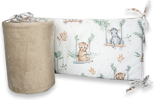 Maboo Velvet Happy Savanna Bettumrandungen Klassisch Innerhalb White/Brown 30x180cm