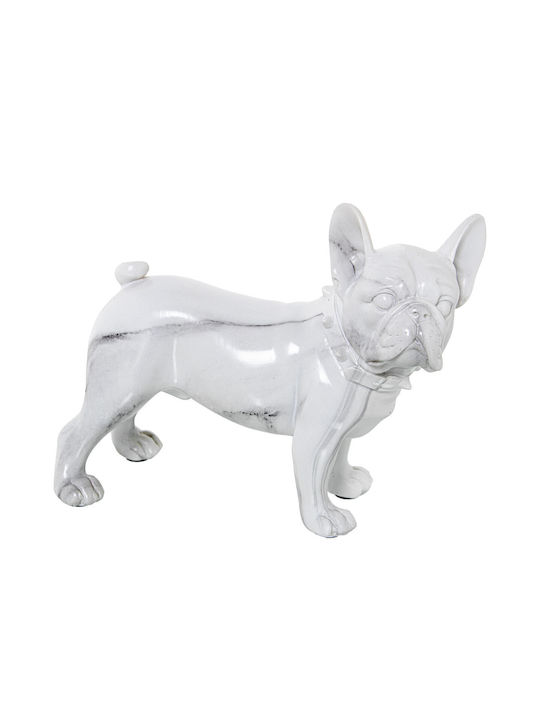 Decorative Figure Alexandra House Living Plastic Material Dog 14 X 26 X 24 Cm Marble