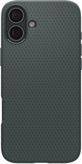 Spigen Liquid Air Заден Калъф Силикон Abyss Зелен (iPhone 16)