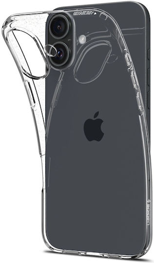 Spigen Liquid Crystal Umschlag Rückseite Silikon Transparent (iPhone 16 Plus)