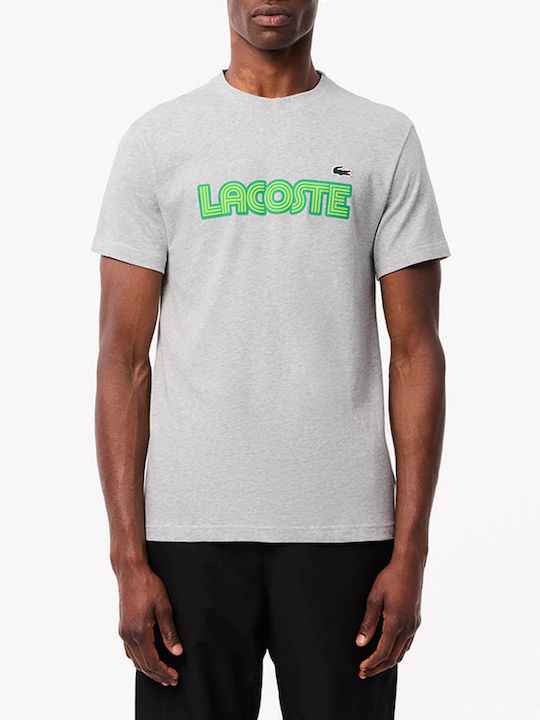 Lacoste T-shirt Bărbătesc cu Mânecă Scurtă Light Gray