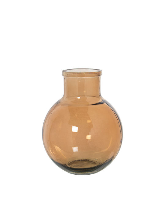 Alexandra House Living Recycled Glass Pitcher Brown Crystal 23 X 23 X 31 Cm