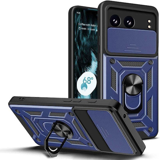 Techsuit Camshield Umschlag Rückseite Kunststoff / Silikon Blau (OnePlus Nord 4)
