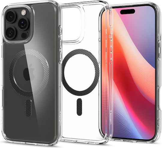 Spigen Ultra Hybrid MagFit Back Cover Plastic / Silicone 1.2mm Carbon Fiber (iPhone 16 Pro)