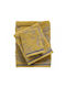 Das Home Σετ Πετσέτες Μπάνιου 3τμχ 0753 Grey, Yellow Βάρους 530gr/m²