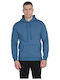 Herren Sweatshirt mit Kapuze Blau