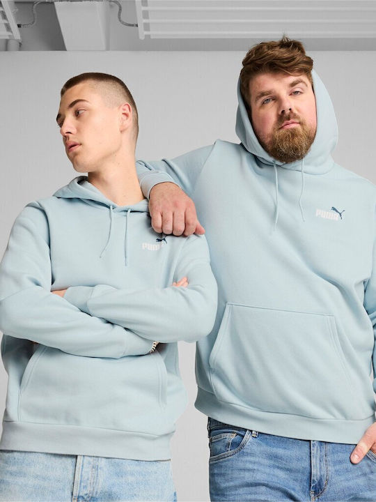 PUMA ESS+ Φούτερ με Κουκούλα Σιέλ