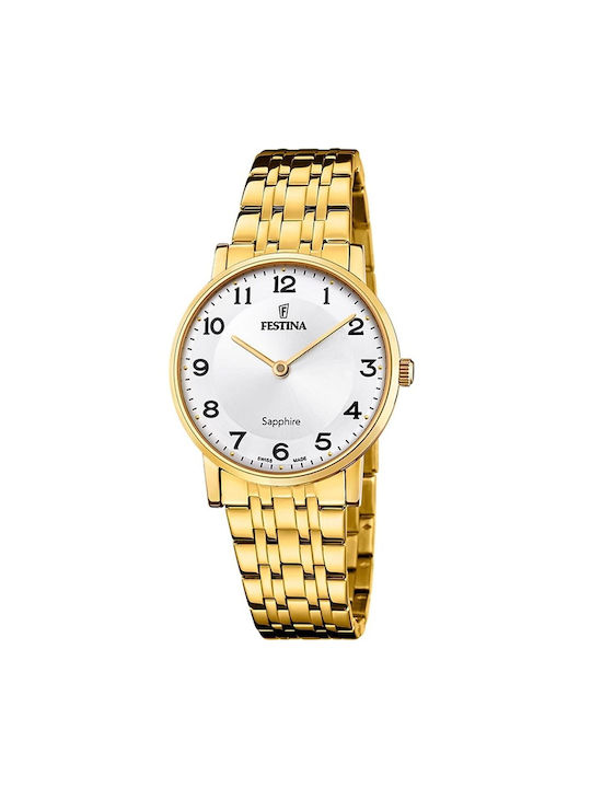 Festina Watch with Gold Metal Bracelet