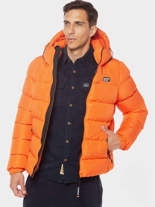 Superdry M D2 Sdcd Μπουφάν Puffer Πορτοκαλί