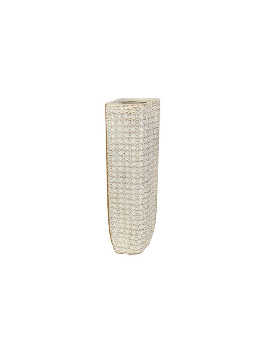 Romimex Decorative Vase Beige 20x13x59cm