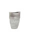 Romimex Decorative Vase Silver 18x9x28cm