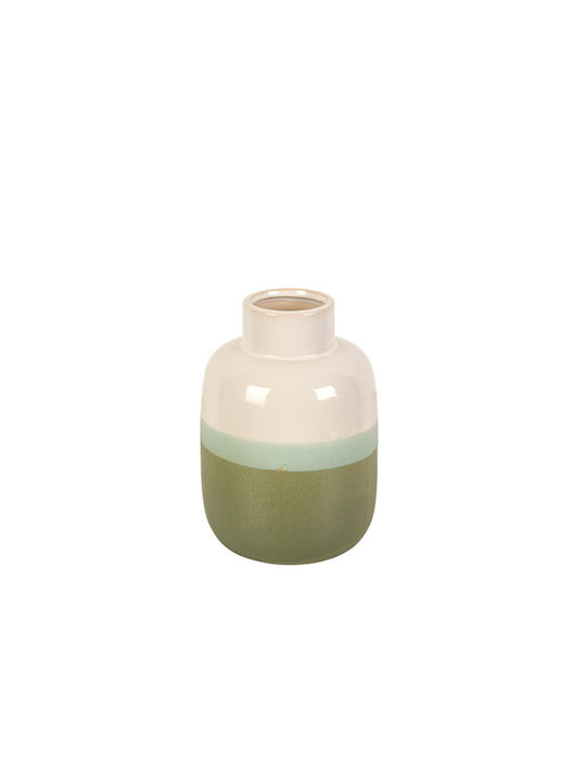 Romimex Vază Decorativă Ceramică Verde 14x14x20cm 1buc