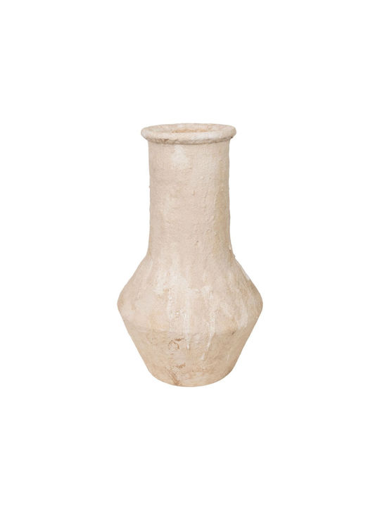 Romimex Decorative Vase White 27x27x30cm