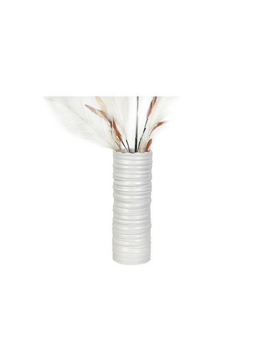 Romimex Decorative Vase White 13x13x40cm