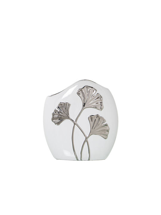 Alexandra House Living Decorative Vase White 19x7x19cm