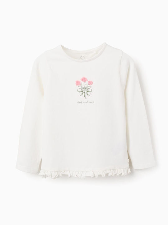 Zippy Kids Blouse Long Sleeve White