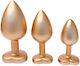 Dream Toys Gleaming Πρωκτικές Σφήνες Σετ Χρυσές...