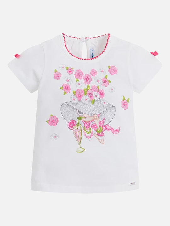 Mayoral Kids Blouse Short Sleeve White